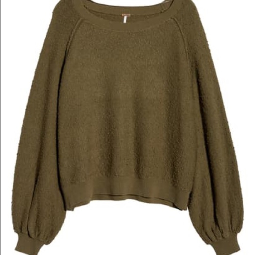 Size Small Free People Green pullover - crew neck